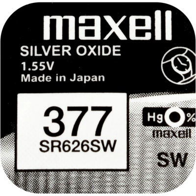 Maxell Silver Oxide 377 1ks 377/SR626SW/V377