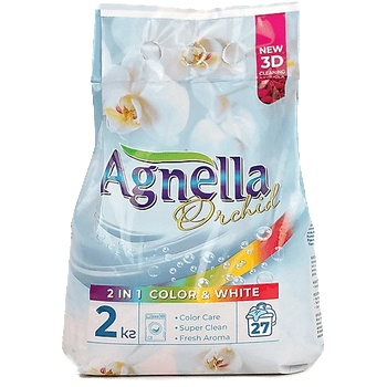 Agnella прах за пране с аромат на Орхидея, 2кг, 27 пранета