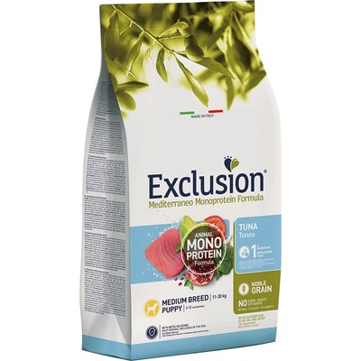 Exclusion Mediterraneo Puppy Medium Tuna 12 kg