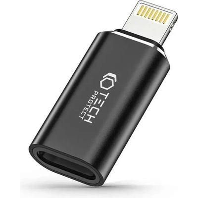 Tech-Protect Адаптер Tech-Protect UltraBoost, Lightning към USB-C, черен (9490713933800)