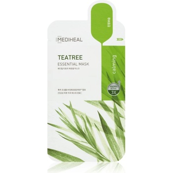 MEDIHEAL Essential Mask Teatree успокояваща платнена маска против акне 27ml