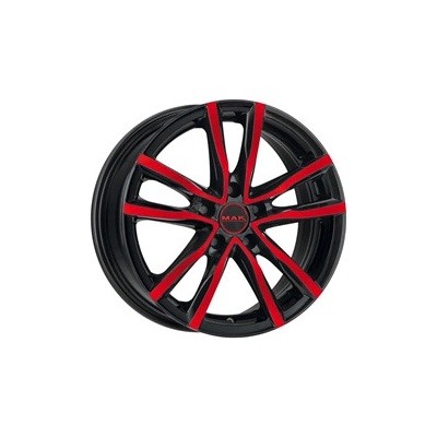 MAK MILANO 7x17 5x114.3 ET35 black and red