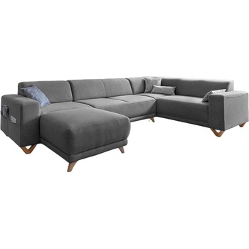 Miuform Сив разтегателен/с място за съхранение ъглов диван (десен ъгъл/U форма) Classy Sophie - Miuform (B539LIN18)