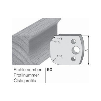 IGM profil 060 - pár omezovačů 40x4mm SP