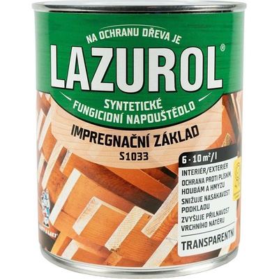 Barvy a laky Hostivař Lazurol S-1033, napouštědlo 0,75 L