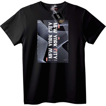 NOONEBRAND Тениска Ню Йорк Градски - 6XL, Black