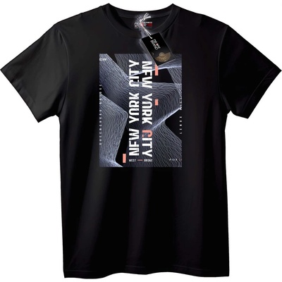 NOONEBRAND Тениска Ню Йорк Градски - 6XL, Black