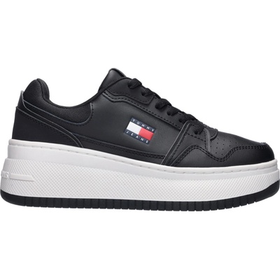 Tommy Hilfiger TJW RETRO BASKET FLATFORM čierna biela červená