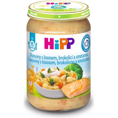 HiPP Cestoviny s lososom brokolicou a smotanou 250 g