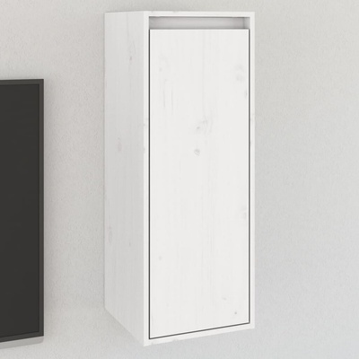zahrada-XL Nástěnná skříňka bílá 30 x 30 x 80 cm masivní borové dřevo