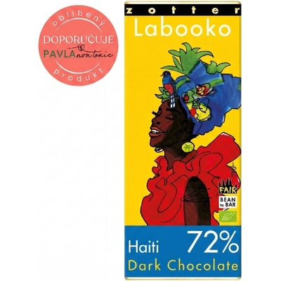 Zotter Bio hořká Haiti 72% 70 g