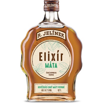 Rudolf Jelínek Elixír z bazového kvetu 14,7% 0,7 l (čistá fľaša)