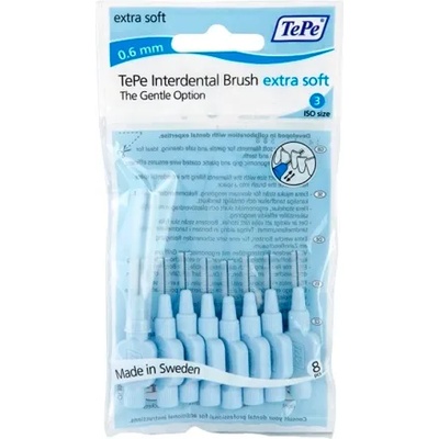 TePe Extra Soft четки за междузъбно пространство 0, 6mm 8 бр