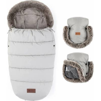 Petite&Mars Set zimný Comfy 4v1 Furry Champagne Shower