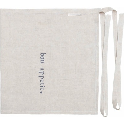 Bastion Collections Lněná zástěra do pasu Naturel Bon Appetit přírodní