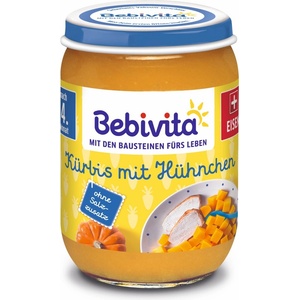 Bebivita Ястие Bebivita - Тиква, пилешко и ябълка, 190 g (1732) - baby