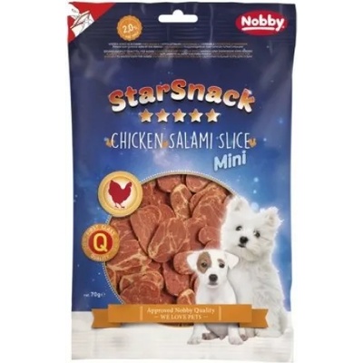 NOBBY Лакомство STARSNACK MINI Chicken Salami Slice 70 гр NOBBY Германия 50421