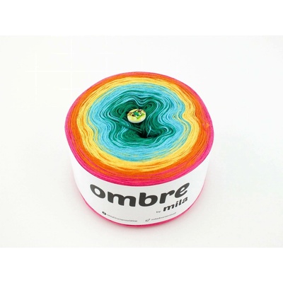 MILA Příze OMBRE Classic 1200m/3nitky M019R - Lolipop II.