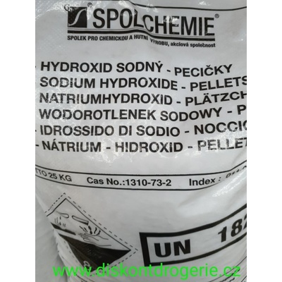 Hydroxid sodný louh čistič odpadů 25 kg