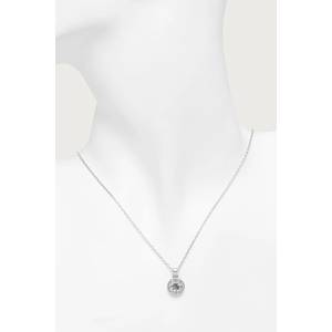 Guess дамско колие с висулка от неръждаема стомана с циркон 4G SUPREME (JUBN06.393JW)