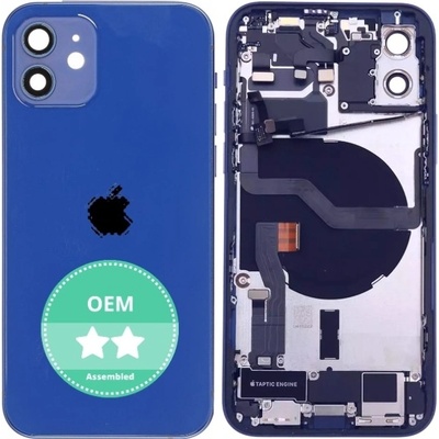 Kryt Apple iPhone 12 zadní Housing s Malými Díly modrý
