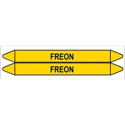 Značení potrubí, freon,2 ks, 450 × 52 mm PZ 007487