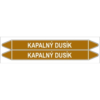 Značení potrubí, kapalný dusík,2 ks, 450 × 52 mm PZ 007871