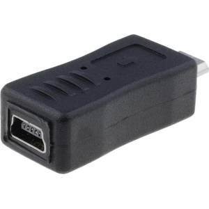 VCOM Адаптер VCom - CA418, Micro USB/Mini USB, черен (CA418)