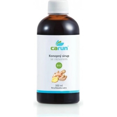Carun Bio konopný sirup zázvoru 300 ml