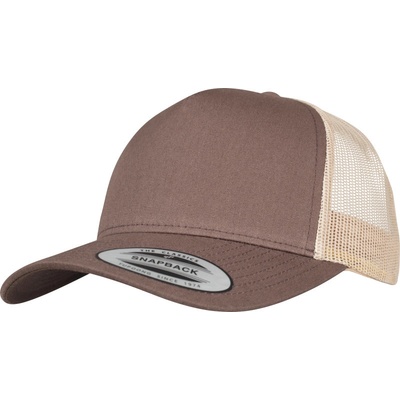 Flexfit 6506 Retro Trucker 5 panelová COT556506x8999-brown/khaki Hnědá/khaki