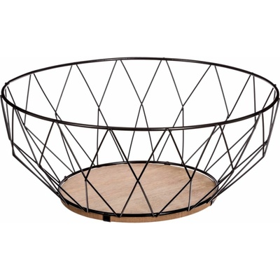5five Simply Smart Kovová misa na ovocie Diamond black 28 x 11,5 cm