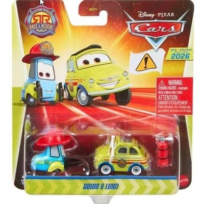 Mattel Disney Cars 2026 Race and Resque Guido a Luigi