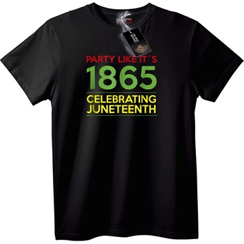 NOONEBRAND Тениска Juneteenth Празнение 1865 - 5XL, Black