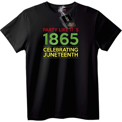 NOONEBRAND Тениска Juneteenth Празнение 1865 - 5XL, Black