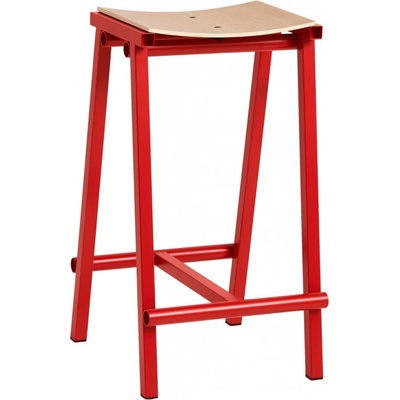 Hay Taburete 8 Low signal red