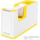 Leitz WOW Odvíječ pásky bílo-žlutá / Na pásky do 19 mm x 33 m