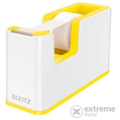 Leitz WOW Odvíječ pásky bílo-žlutá / Na pásky do 19 mm x 33 m