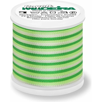 Vyšívací nit Madeira Rayon Ombré č. 40 (200m) barva 2031 bright greens