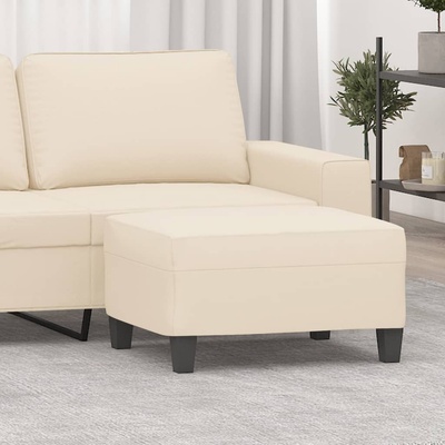 vidaXL Табуретка, бежова, 70x55x41 см, плат микрофибър (349366)