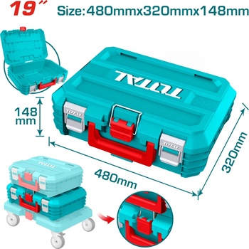 Image 1 of TOTAL Куфар за инструменти TOTAL, 480 x 320 x 148 мм (TL TPBXS102)