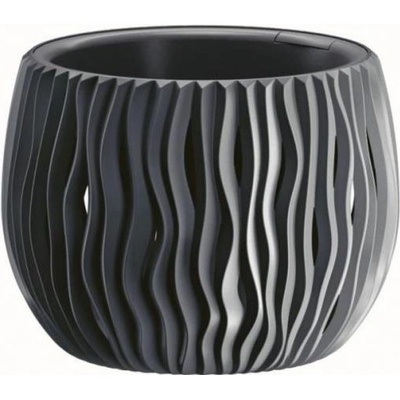 Prosperplast Sandy Bowl kvetináč 18 cm antracit DSK180