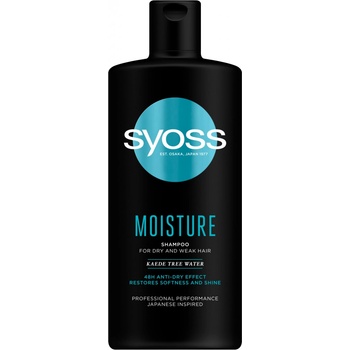 Syoss Moisture hydratační šampon pro suché a oslabené vlasy 440 ml