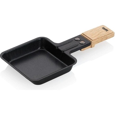 KELA Raclette pánev BEDRETTO ocelová černá s nepřilnavým povrchem 18x8,5x2 cm