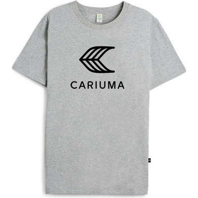 Cariuma T Shirt Melange Grey with Black Logo