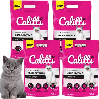 Calitti Micro Crystals silikónová podstielka 4 x 3,8 l