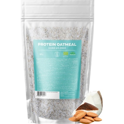 BrainMax Pure Pure® Протеинова овесена каша, кокосова с бадеми, БИО, 480 г