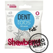 Denttabs prírodná detská v tabletách s fluoridom jahoda Zero waste balenie 10 000 ks