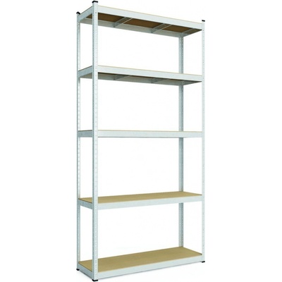 Metkas Budget ZM Regál 180 x 120 x 40 5 políc MDF zinek kov