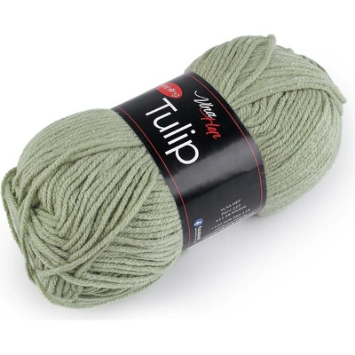 Pletací příze Tulip 100 g Varianta: 34 (41307) zelená šalvěj světlá, Balení: 1 ks 46223/99538/279065