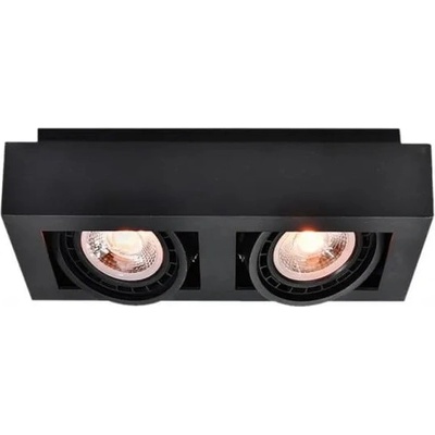 GTV Черно осветително тяло за таван с метален абажур 34x18, 5 cm Loid - GTV (OS-LOID-2GU10-10-DEC)